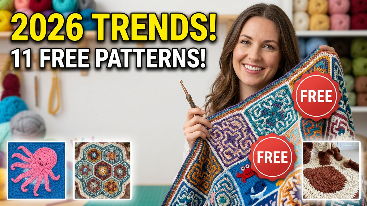 11 Free Crochet Blanket Patterns & Tutorials That Look Like Art