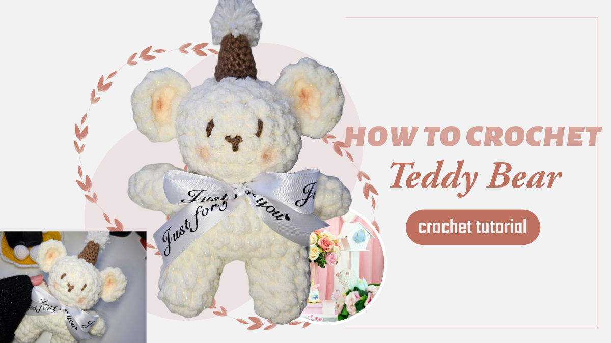 Crochet Teddy Bear with Baby Blanket Yarn: A Soft Handmade Gift 🧸 project