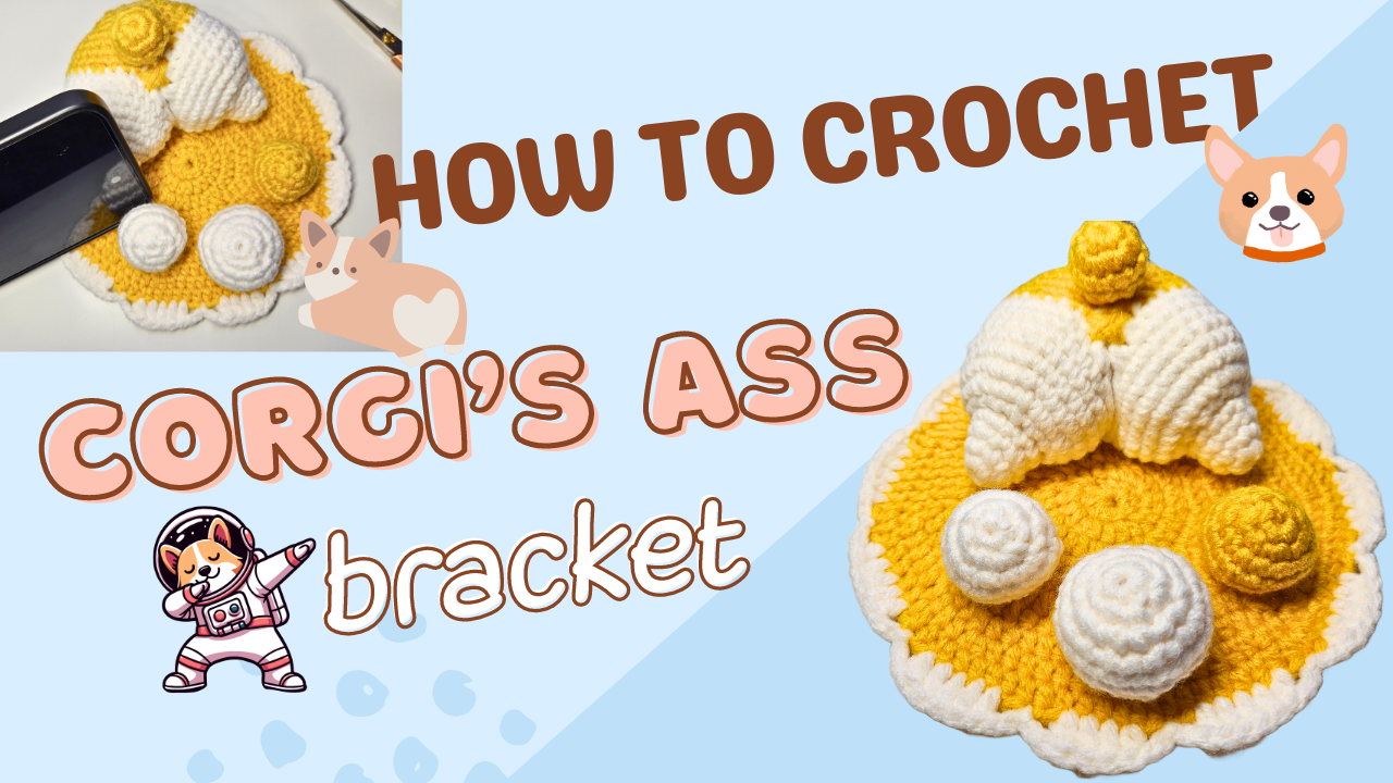 Crochet Corgi Phone Holder: A Cute Desk Project for Dog Lovers project