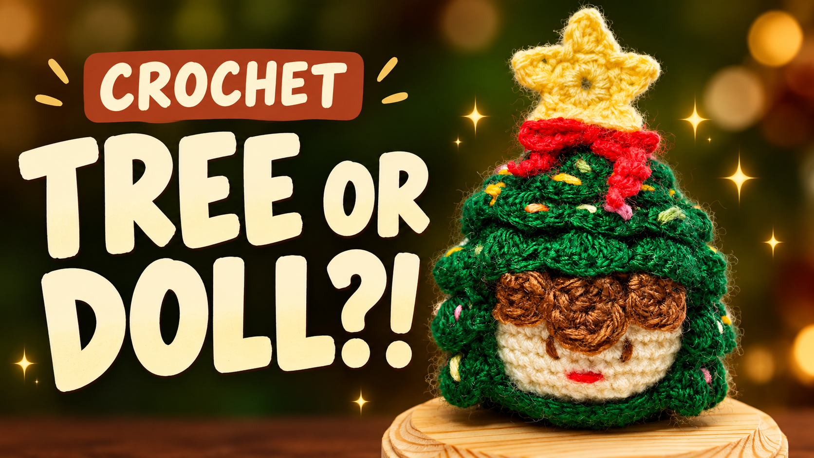 Crochet Christmas Tree Tuanzi | Star-Topped Amigurumi Tutorial project