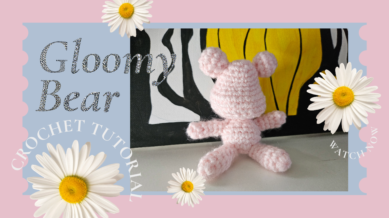 Mini Gloomy Bear-Inspired Crochet Bear | Amigurumi Tutorial project
