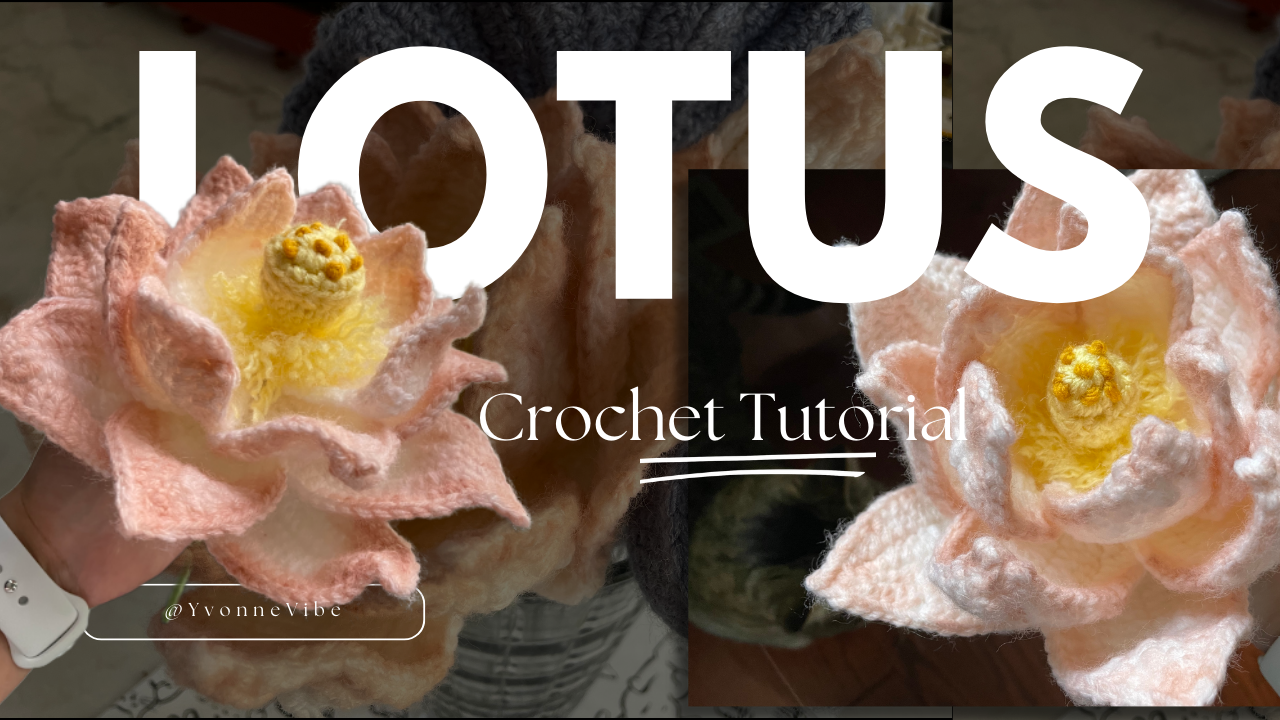 How to Crochet a Lotus Flower: Elegant Floral Decor Tutorial project