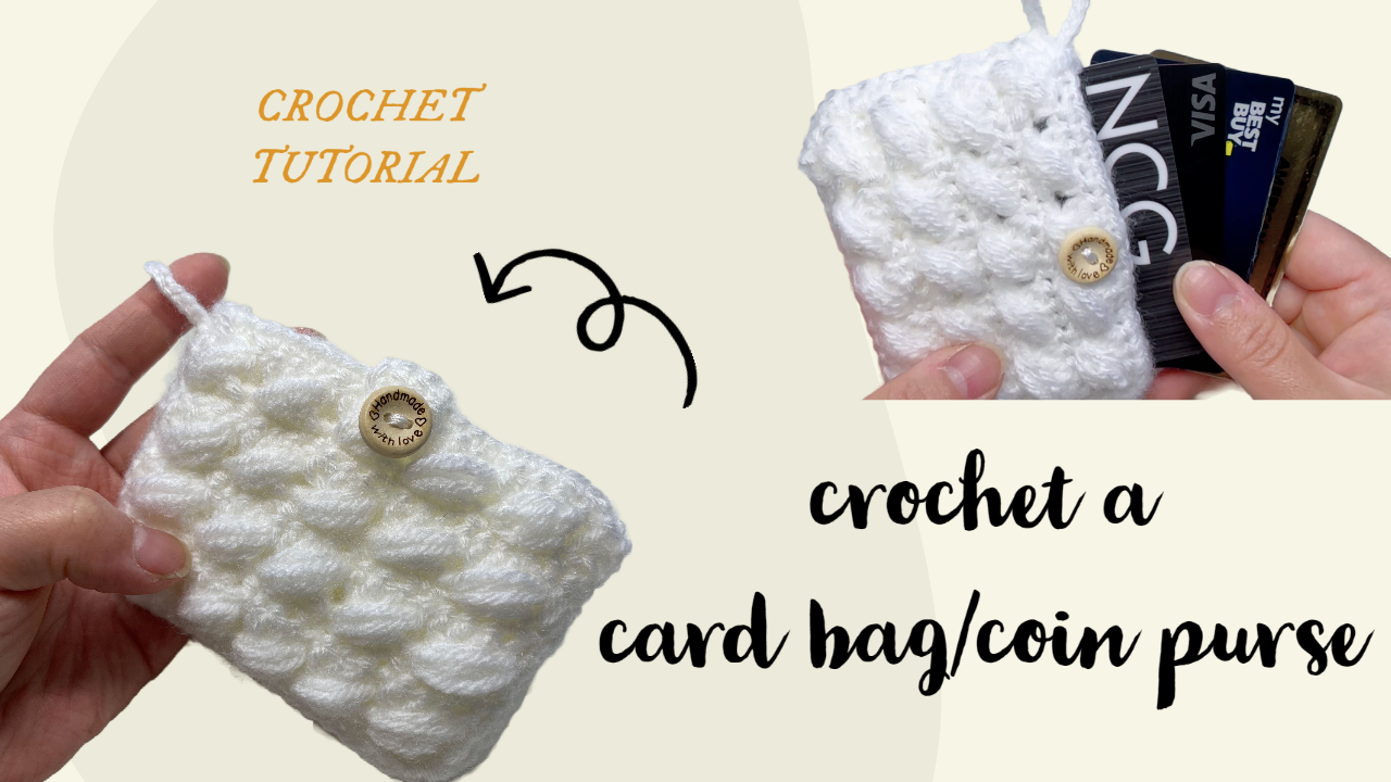 Crochet a Textured Card Holder with a Button Flap project